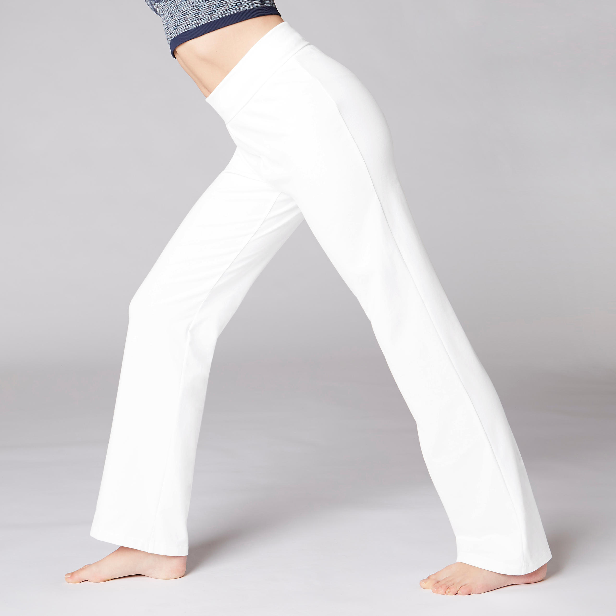 Women's Yoga Cotton Bottoms - White 5/12