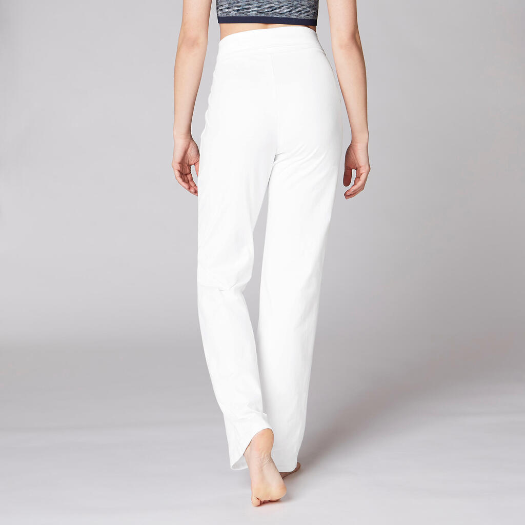 Women's Yoga Cotton Bottoms - White