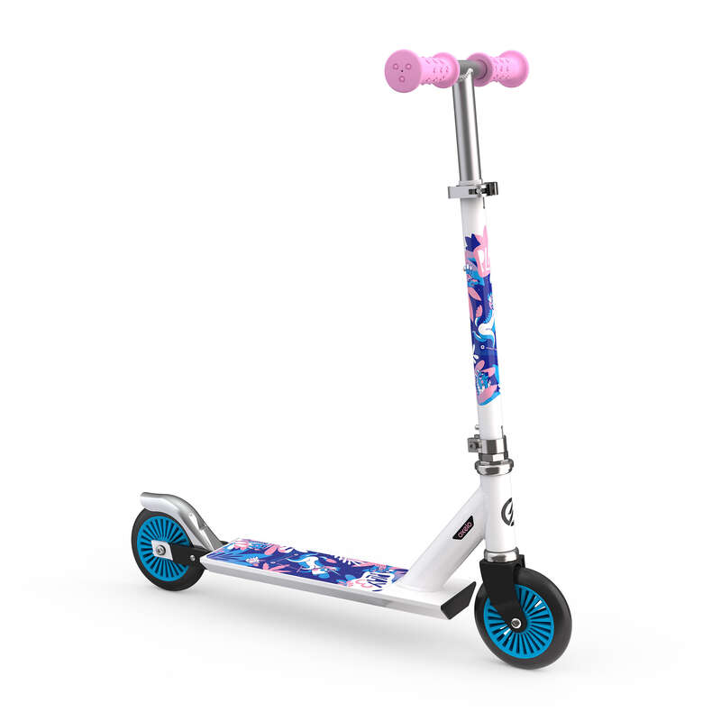 OXELO Play 3 Kids' Scooter White/Blue Decathlon