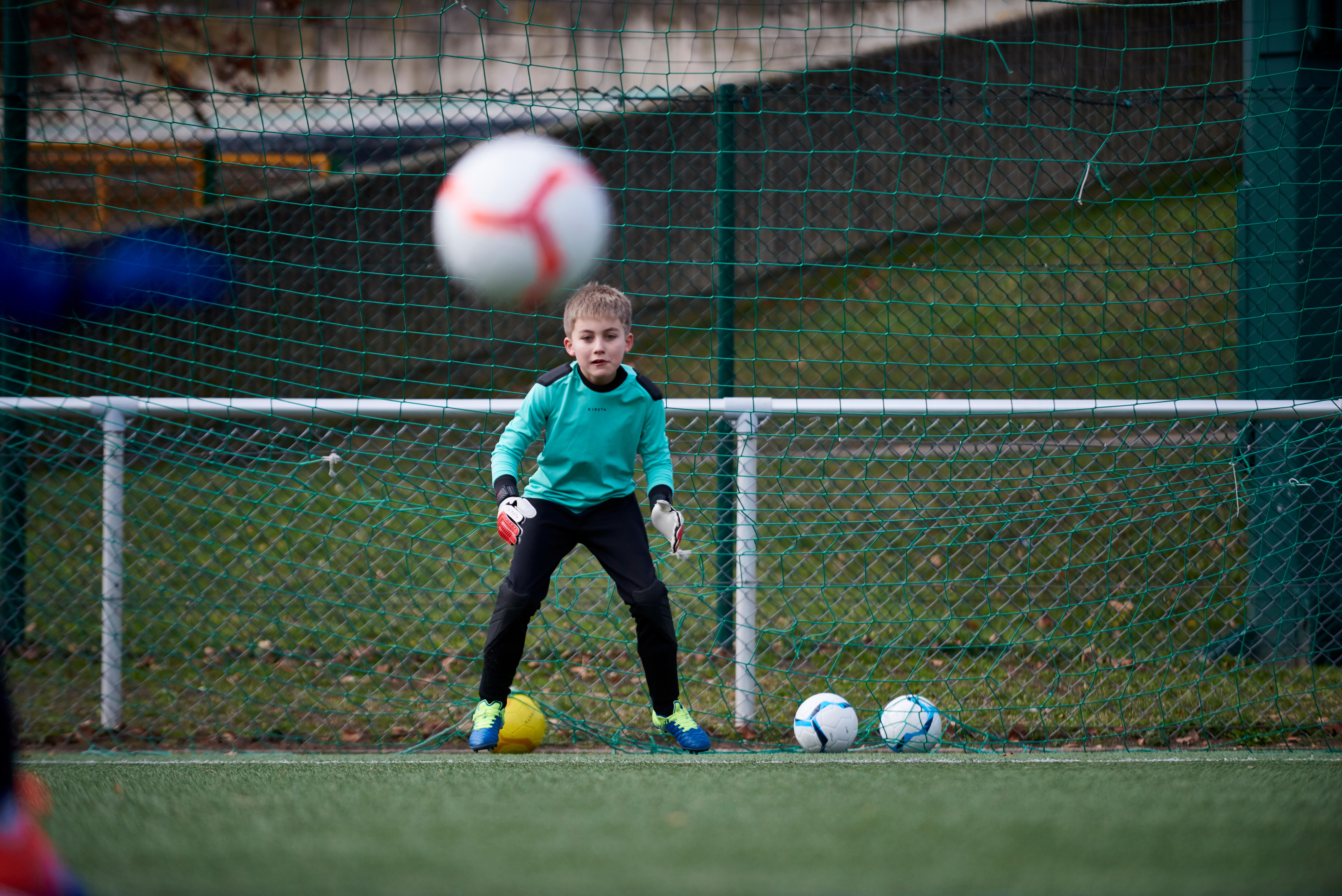 PANTALÓN PARA ARQUERO DE FÚTBOL NIÑOS F100 NEGRO - Decathlon