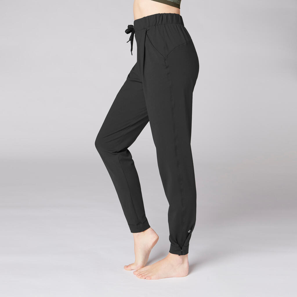 Yogahose Studio Damen schwarz