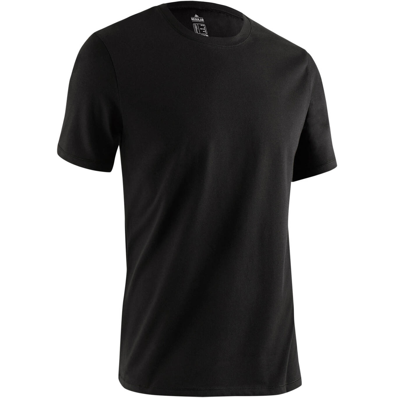 500 Regular-Fit Pilates & Gentle Gym T-Shirt - Black