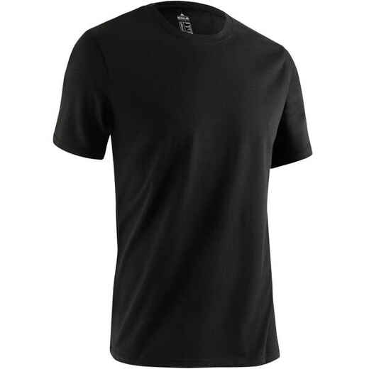 
      Pánske tričko 500 regular na cvičenie čierne
  