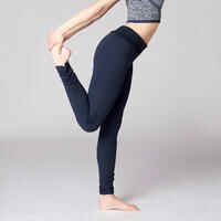 Women's Organic Cotton Gentle Yoga Leggings - Navy Blue