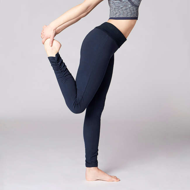 Buy Domyos by Decathlon Women Grey Seamless 7/8 Dynamic Yoga