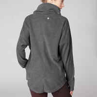 Women's Relaxation Yoga Fleece Sweatshirt - Mottled Grey