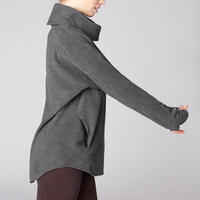 Women's Relaxation Yoga Fleece Sweatshirt - Mottled Grey