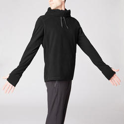 Felpa in pile uomo yoga nera KIMJALY | DECATHLON