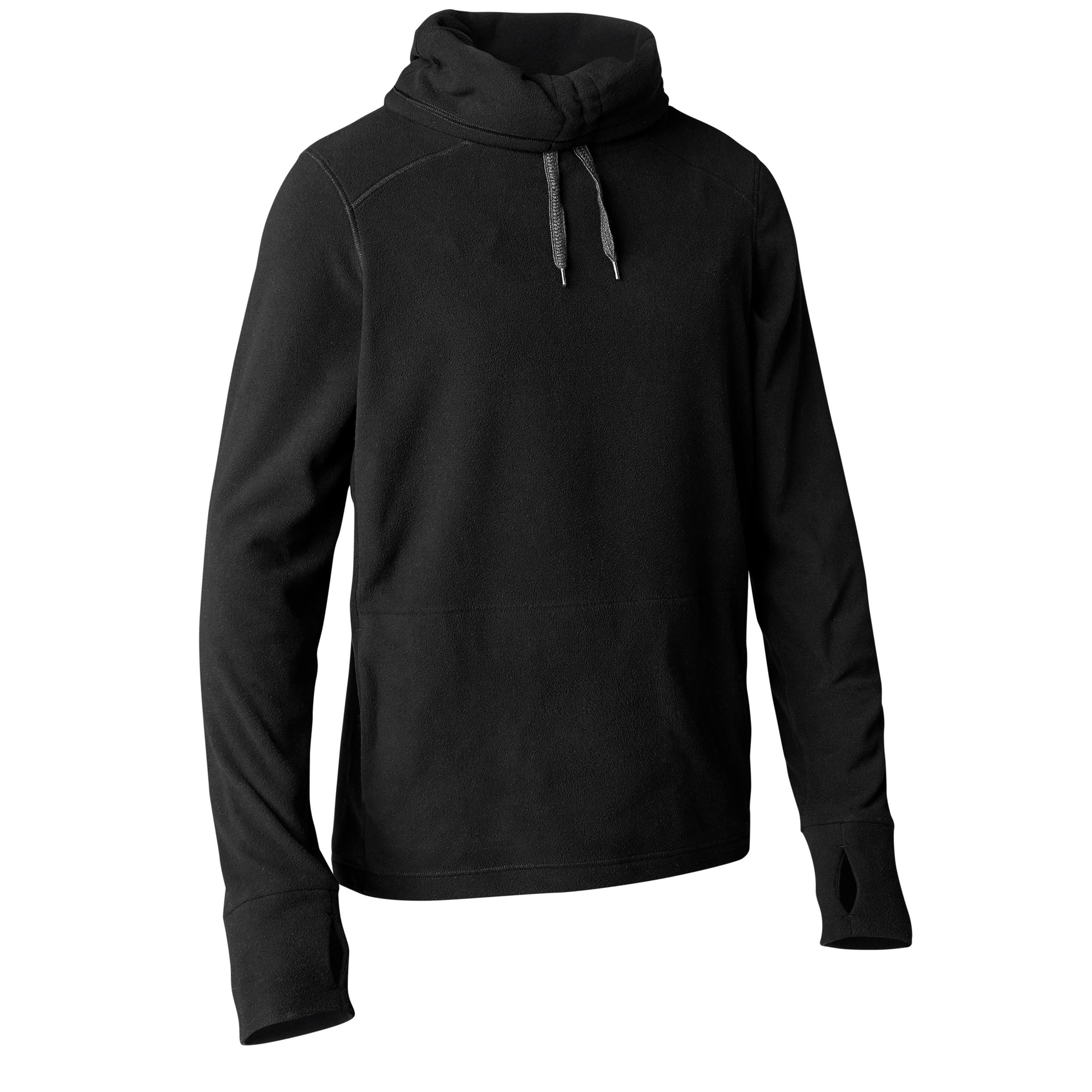 

Men' Fleece Yoga Sweatshirt - Black -  By KIMJALY | Decathlon