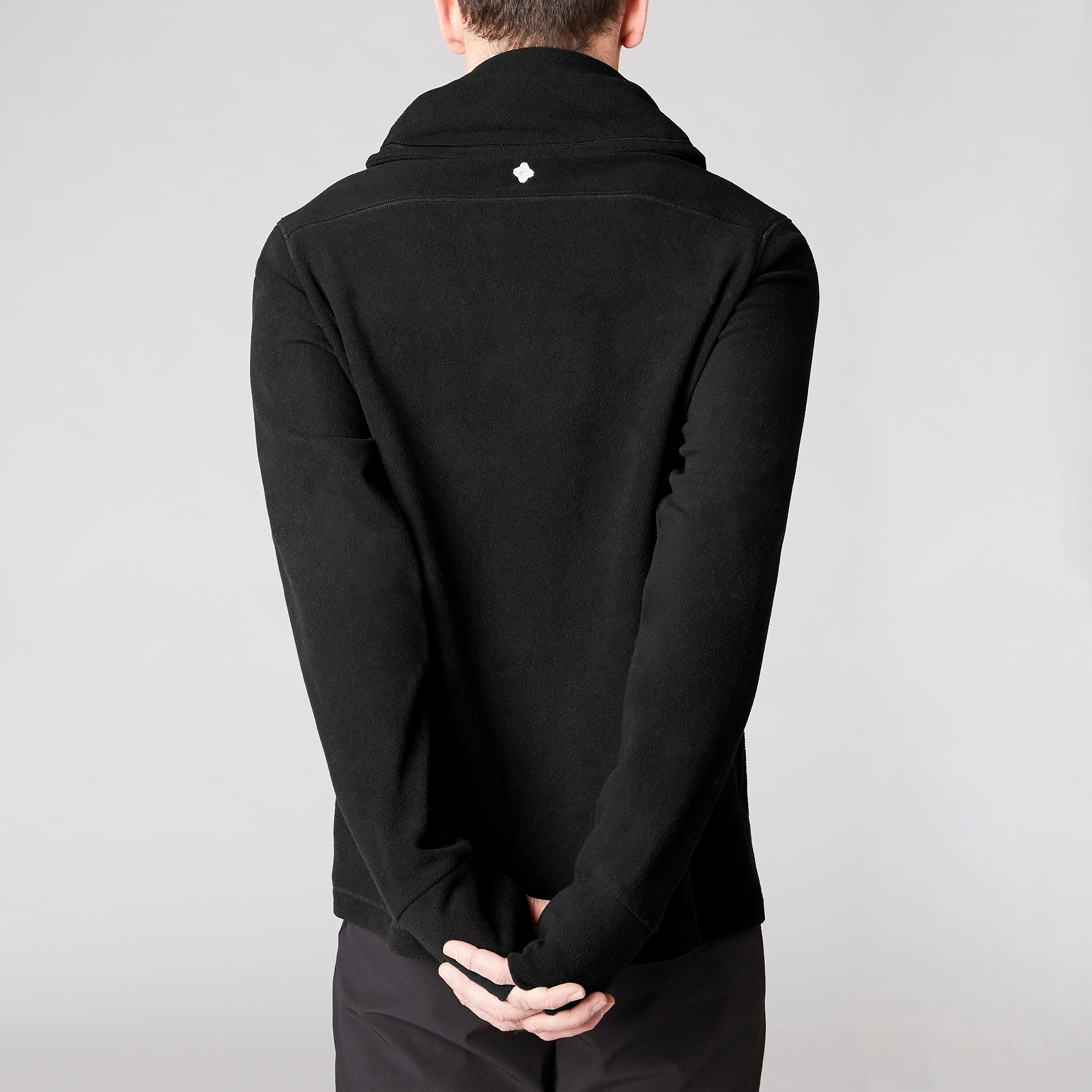 Men's Fleece Yoga Sweatshirt - Black 4/8