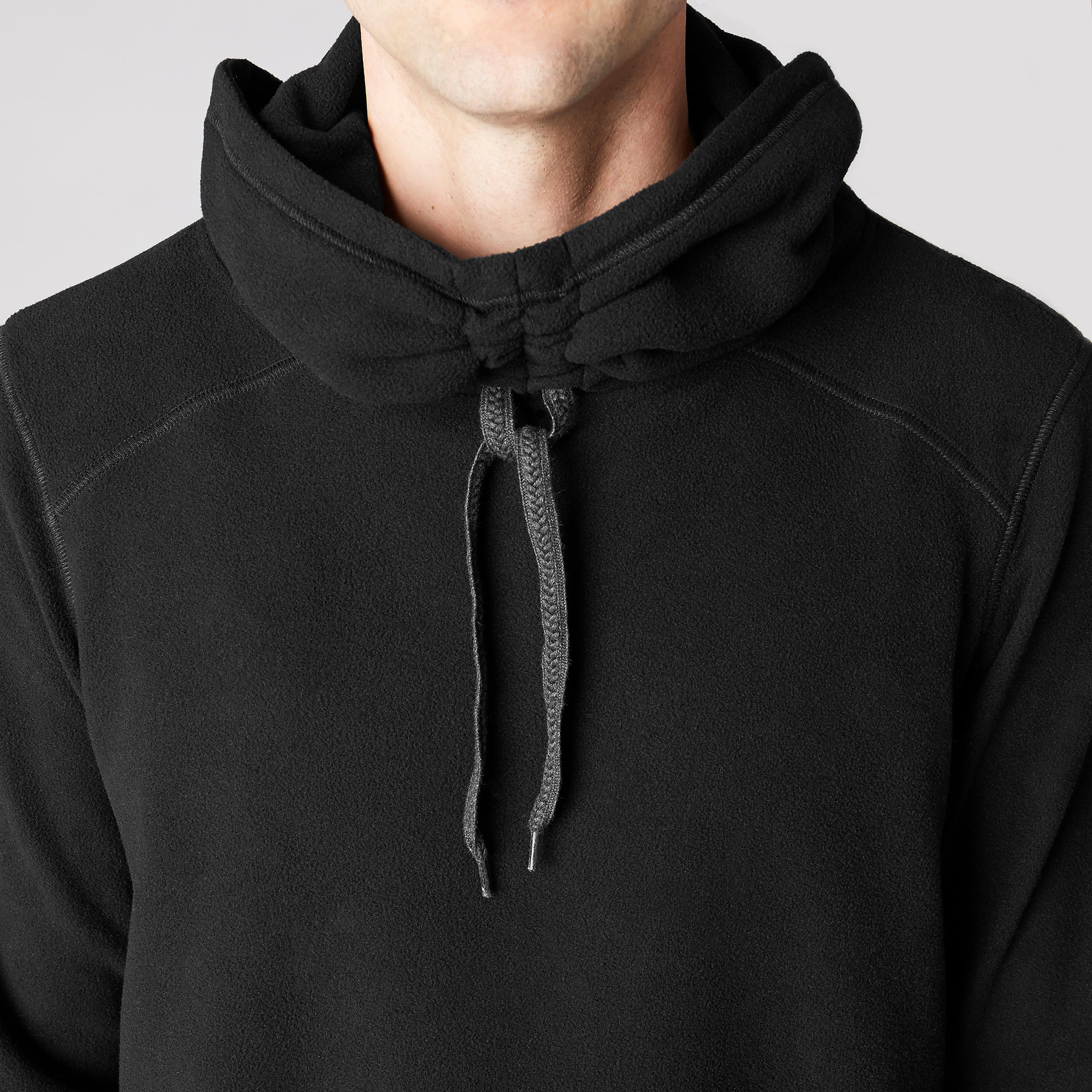 Men's Fleece Yoga Sweatshirt - Black 6/8
