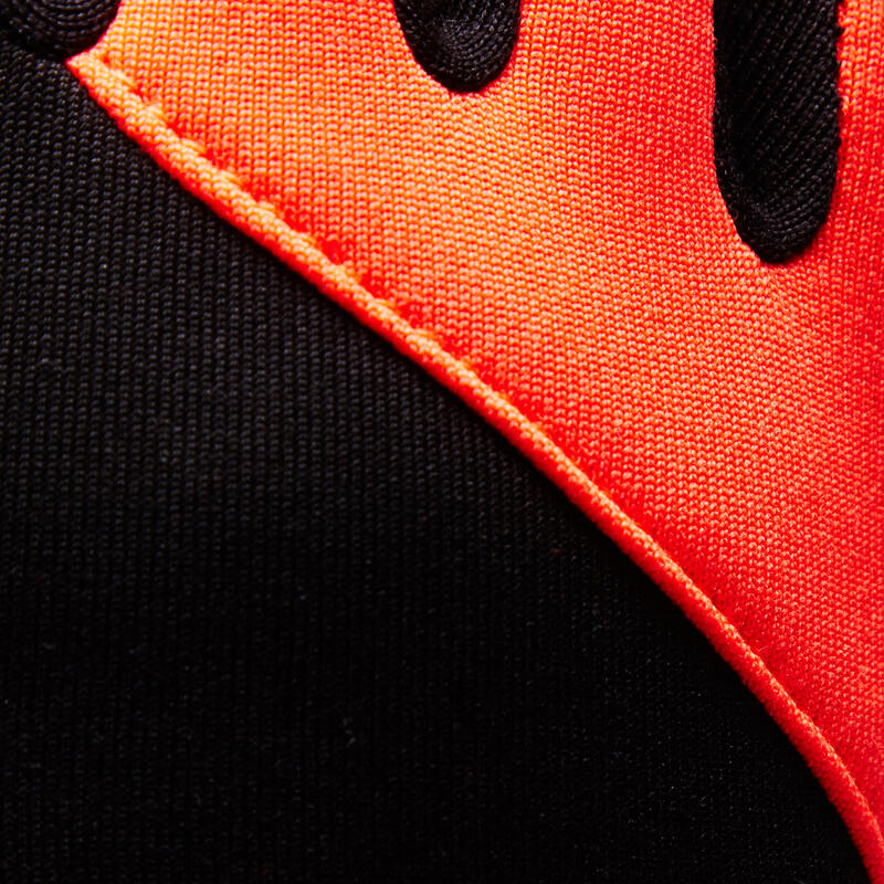 Dětské fotbalové rukavice Keepdry 500 oranžové