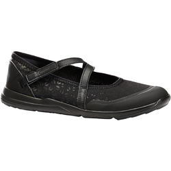 Damesballerina's voor sportief wandelen PW 160 Br'easy zwart