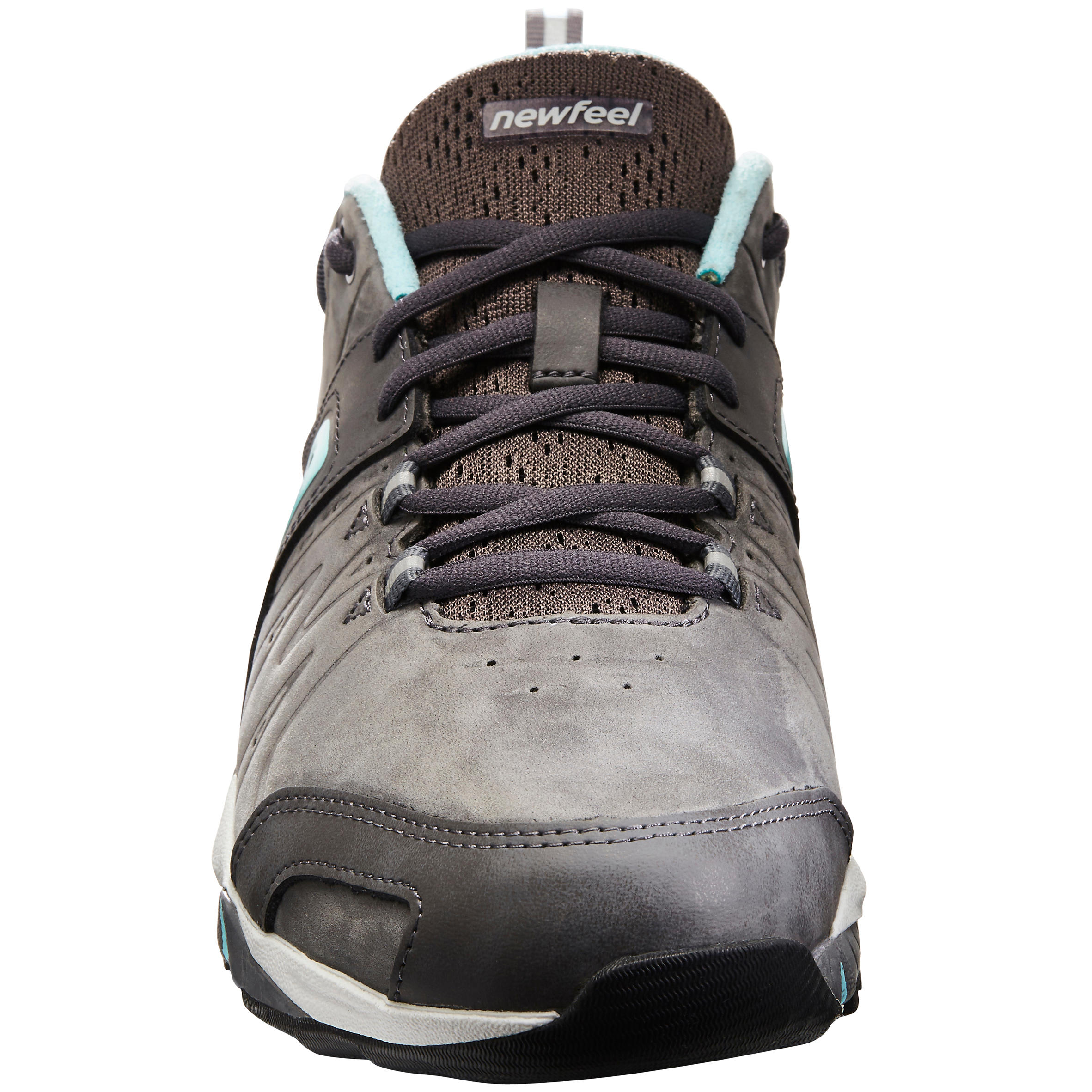 PW 940 Propulse Motion Women's Fitness Walking Shoes leather grey/blue 5/10