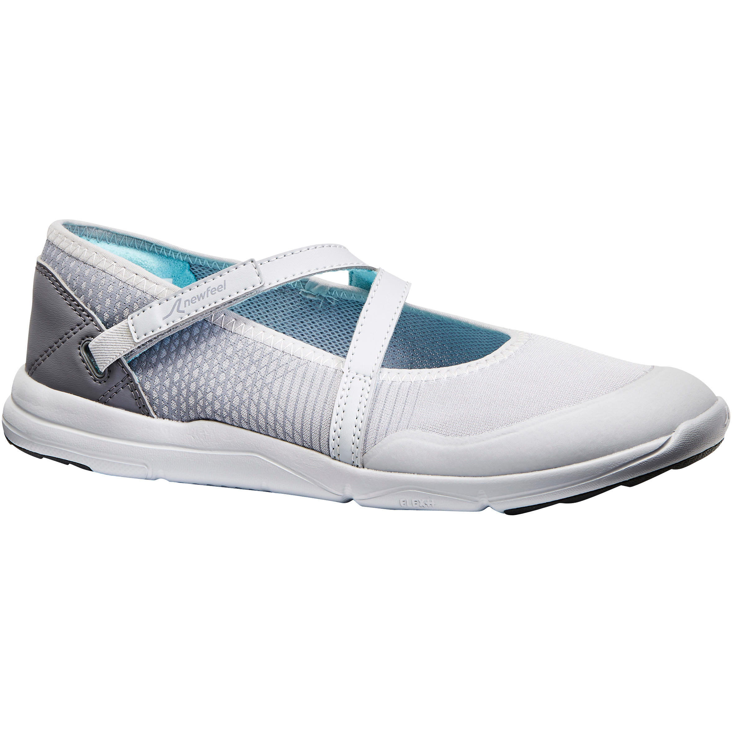 PW 160 Br'easy women's fitness walking pumps light grey/turquoise