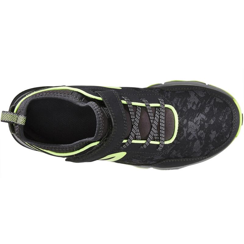 Dětská obuv NW 580 na nordic walking šedo-zelená