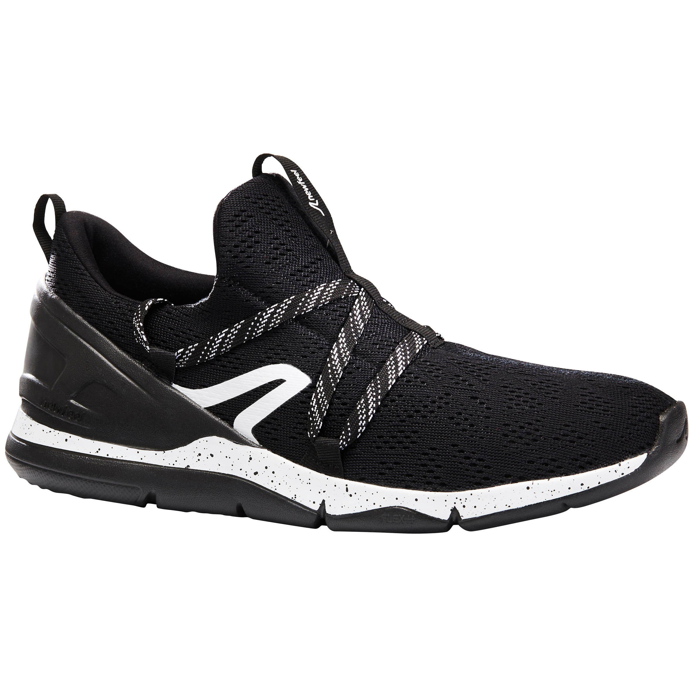 Chaussures marche sportive homme PW 140 noir blanc Decathlon