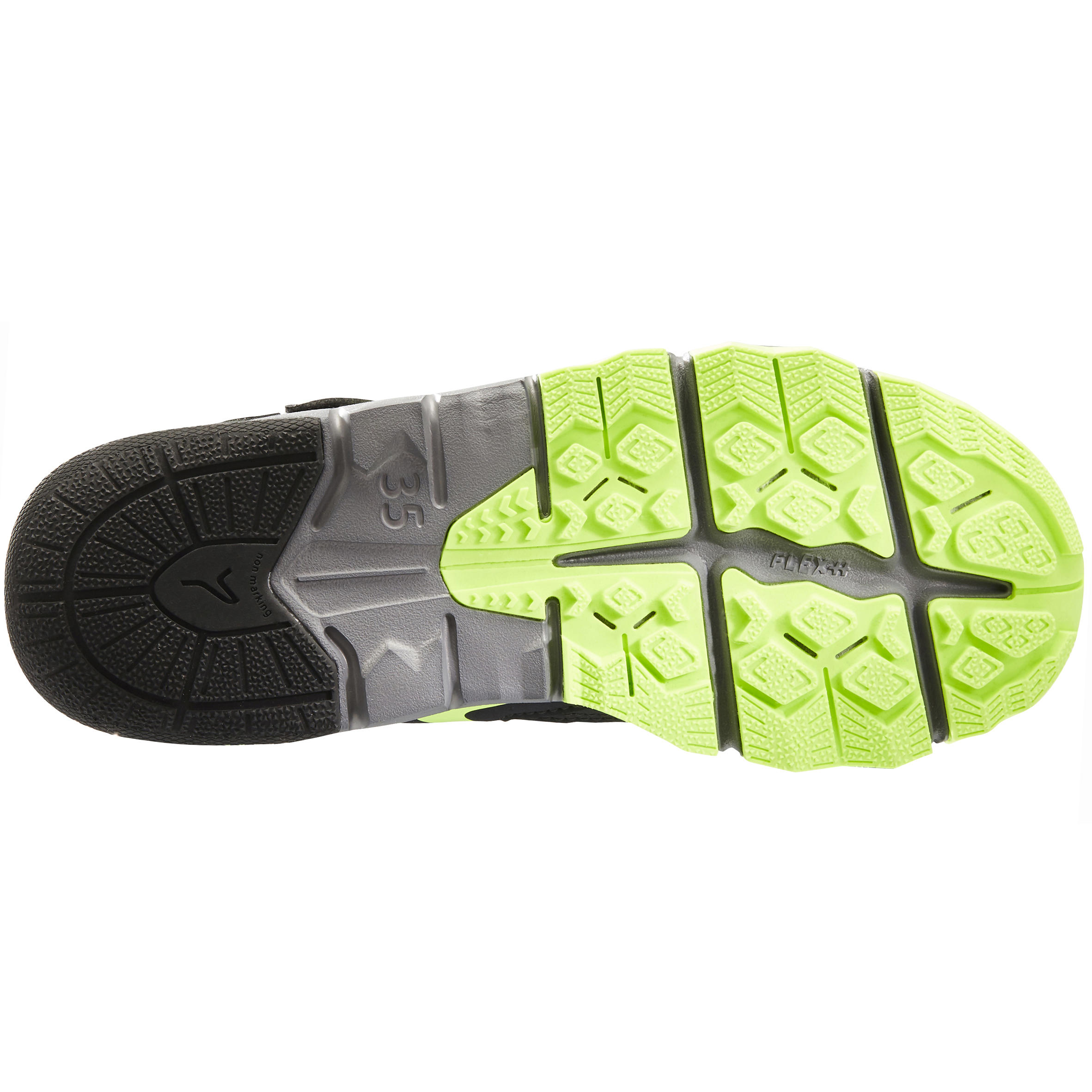 NW 580 Children's Nordic Walking Shoes grey green 6/11