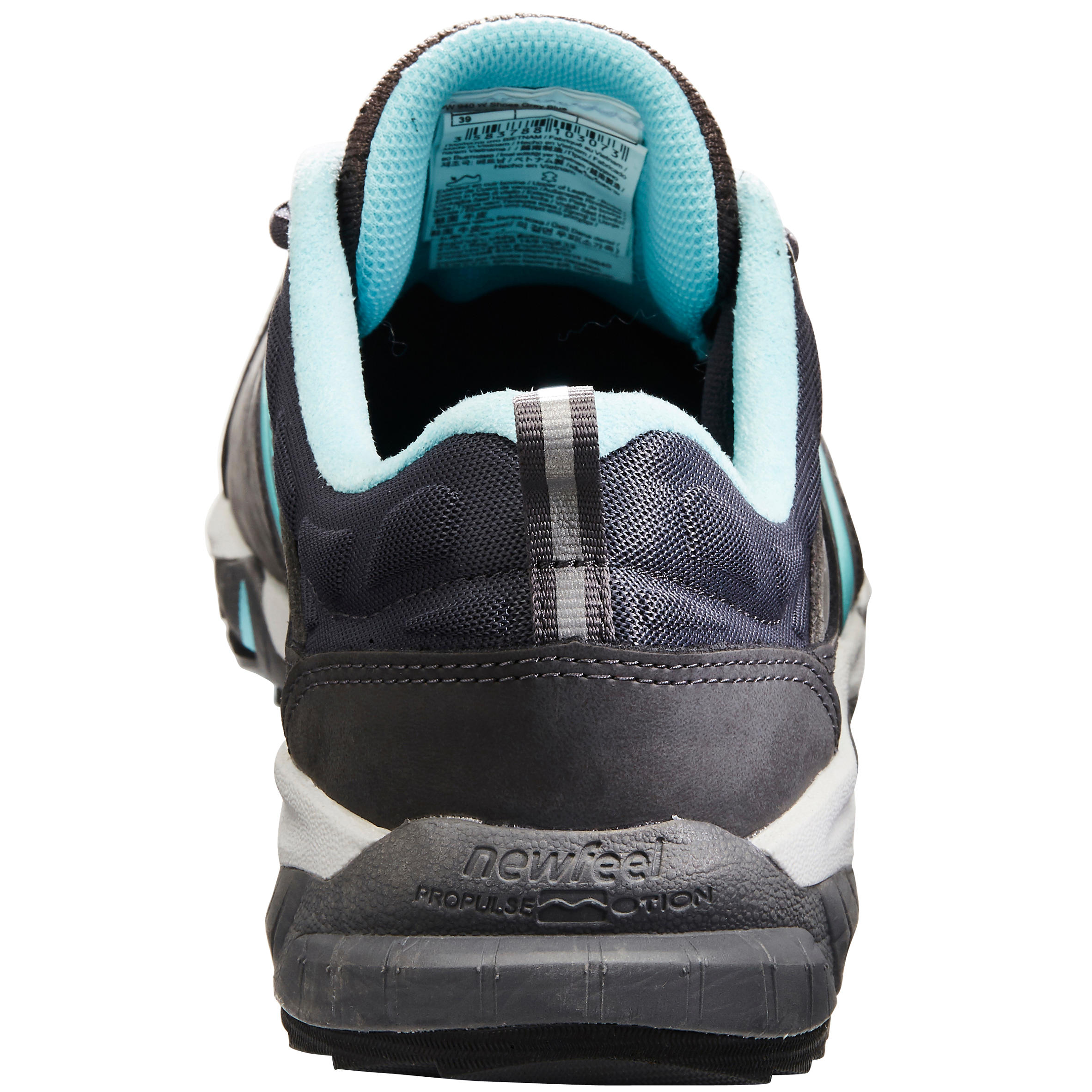 PW 940 Propulse Motion Women's Fitness Walking Shoes leather grey/blue 6/10