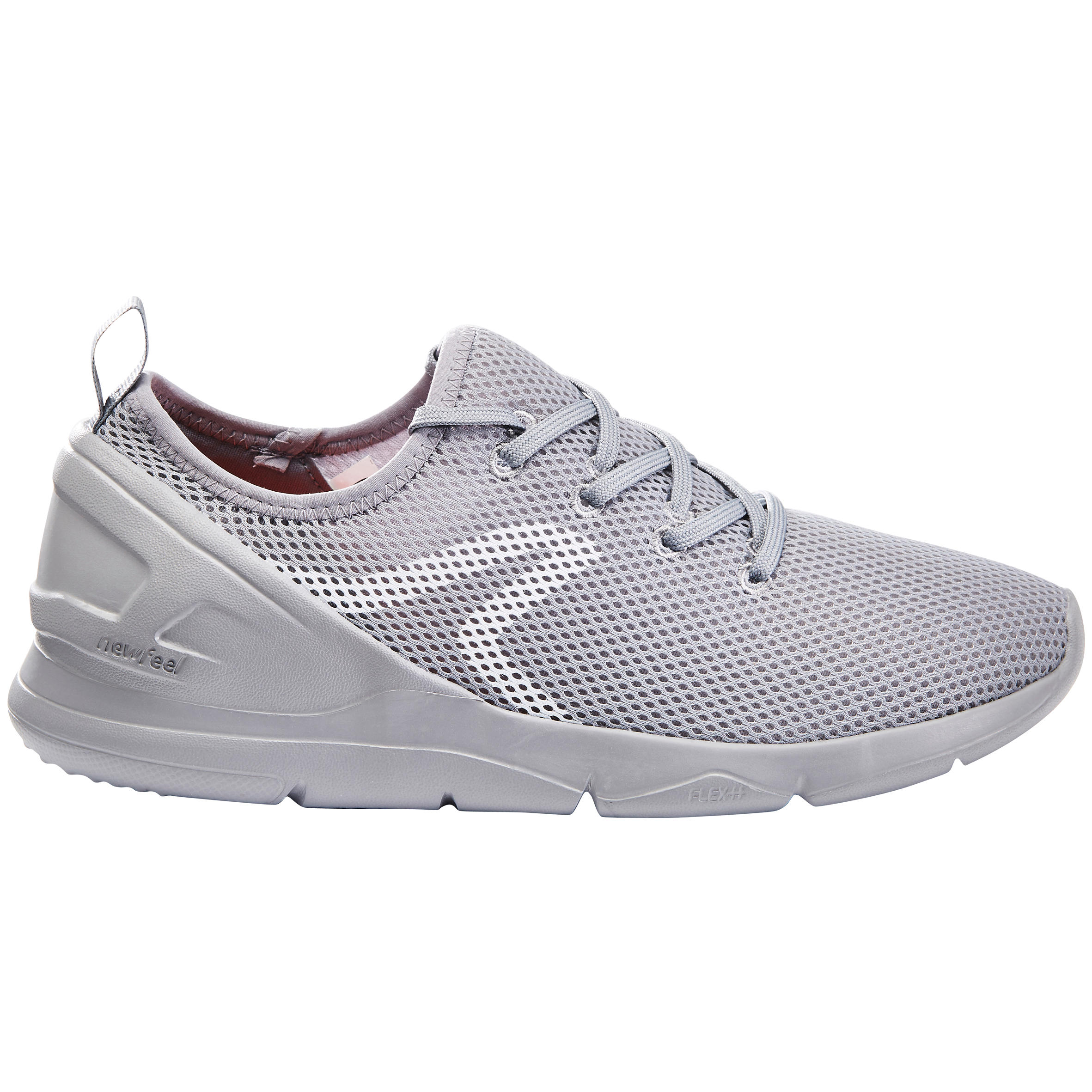 Chaussures marche urbaine femme PW 100 gris fonc Decathlon