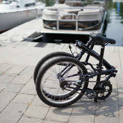 Σπαστό (αναδιπλούμενο) ποδήλατο Tilt 100 - Μαύρο