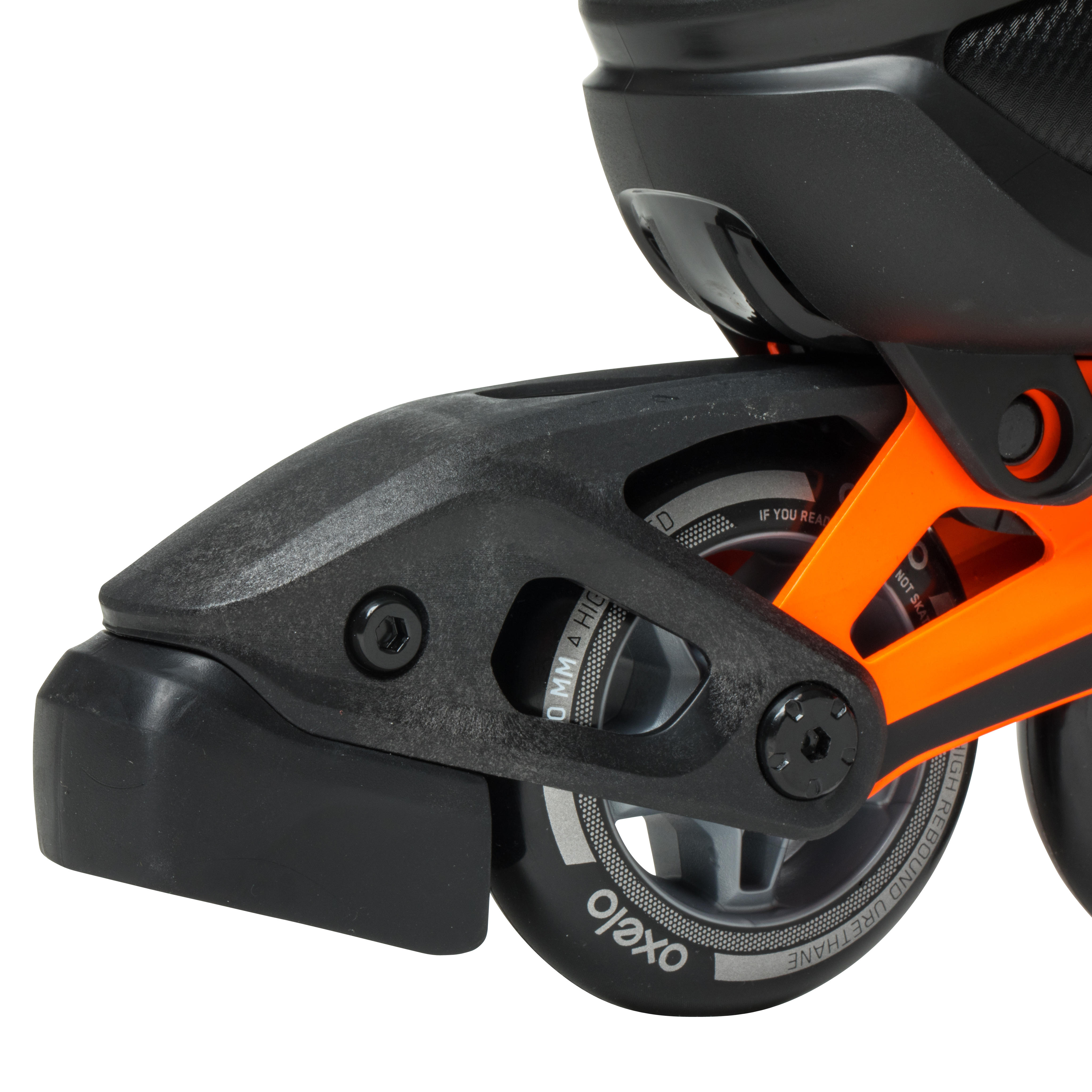 Ролики для фитнеса мужские светло-оранжевые FIT500 OXELO