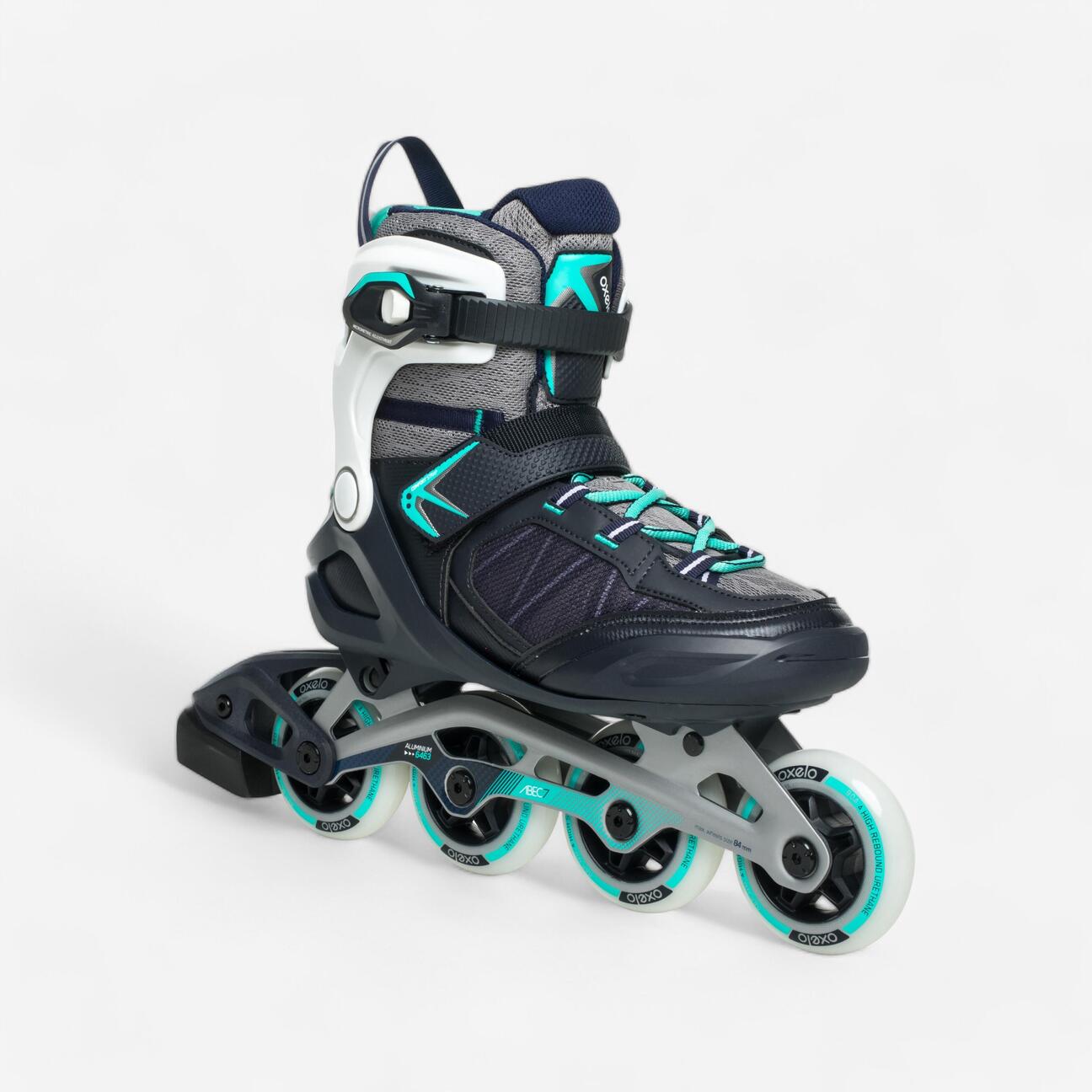 Skeelers dames Fit 500 pepermunt Oxelo Decathlon.nl