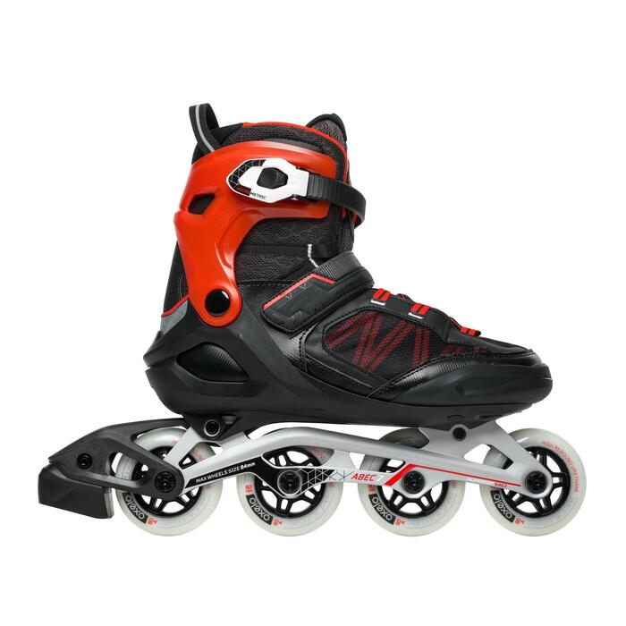 Inline Skates Inliner Fitness FIT 500 Herren acid Oxelo DECATHLON