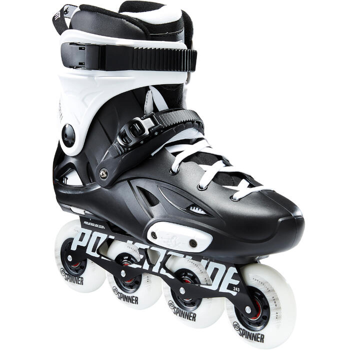 Patines Patinaje Freeride Skate Powerslide Imperial One Dual Fit Negro