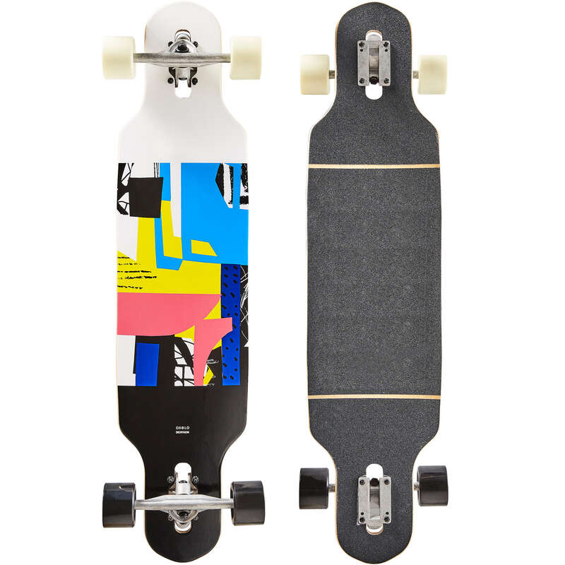 Longboard Drop 140 weiß OXELO Decathlon Österreich