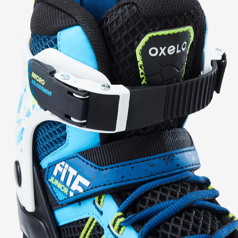 Inline Skates Inliner FIT 5 Kinder blau/weiß Decathlon