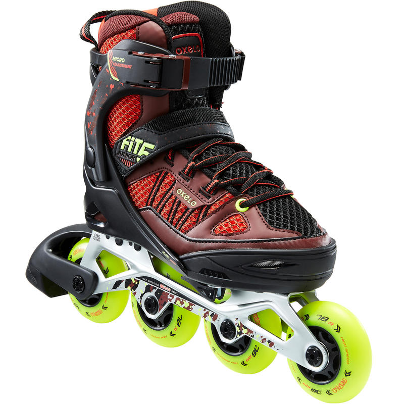 Patins fitness enfant FIT 5 Jr rouge noir Patins fitness enfant FIT 5 Jr rouge noir