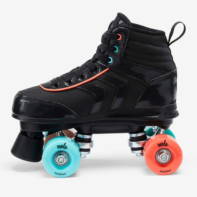 100 JR Quad Roller Skates - Black