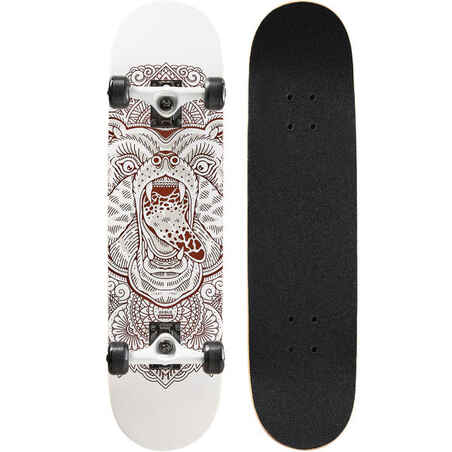 Kids' 8-12 Years Skateboard Mid 500 Bear