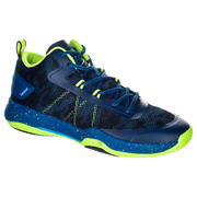 SC500 Adult Mid Basketball Shoes For Intermediate Players - Blue/Yellow