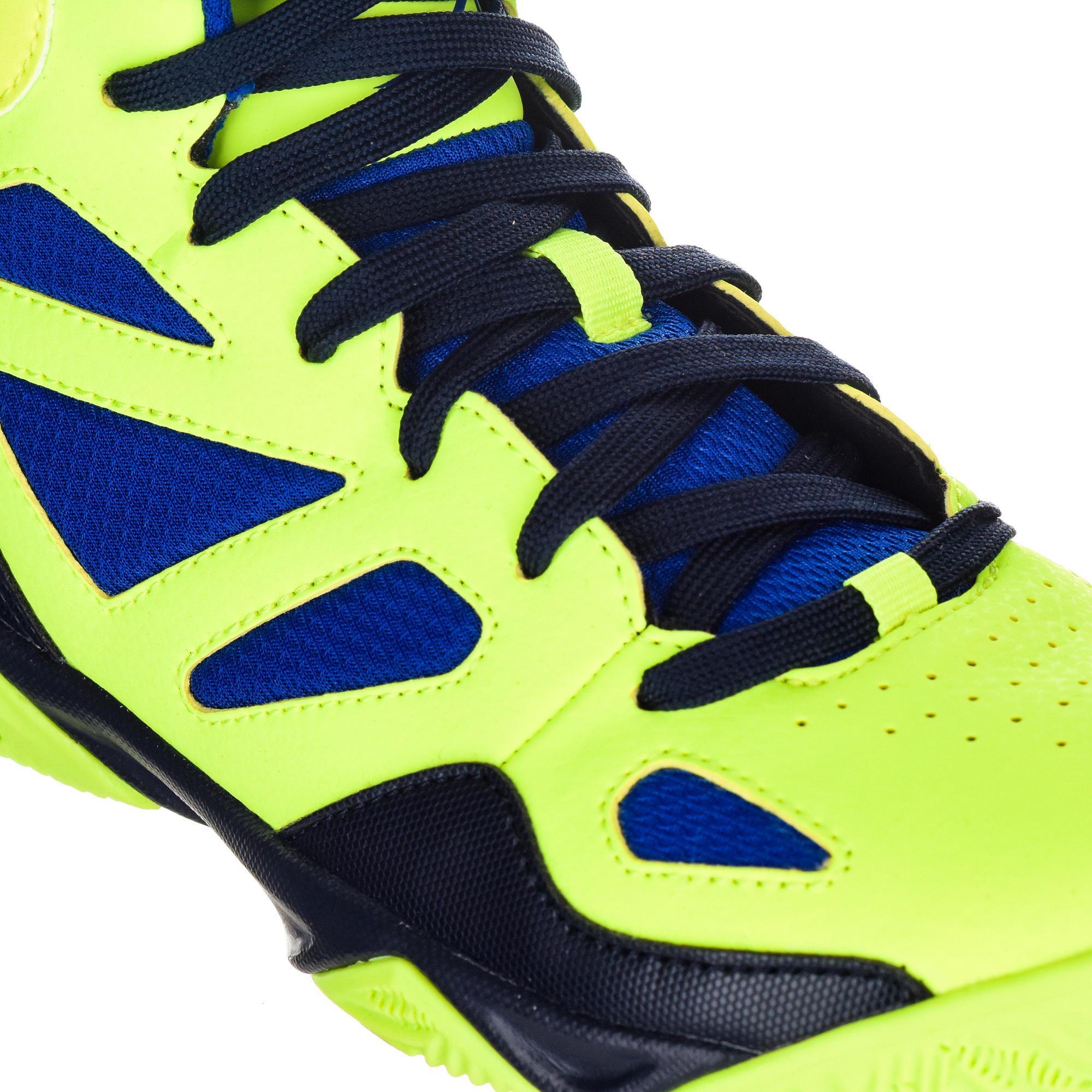 SHIELD 300 BOYS/GIRLS BASKETBALL SHOES FOR YELLOW BLUE CONFIRMATION