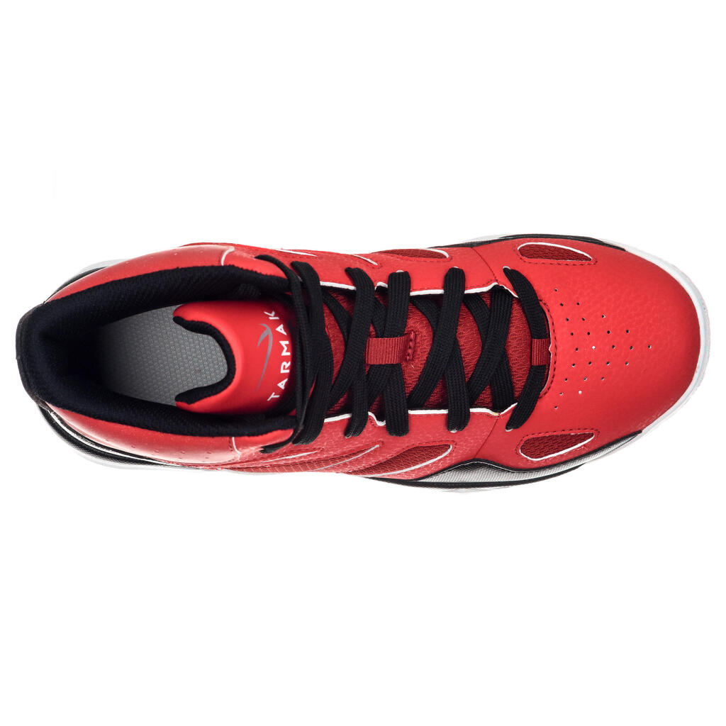 Basketballschuhe Shield 300 Fortgeschrittene Jungen/Mädchen rot/schwarz