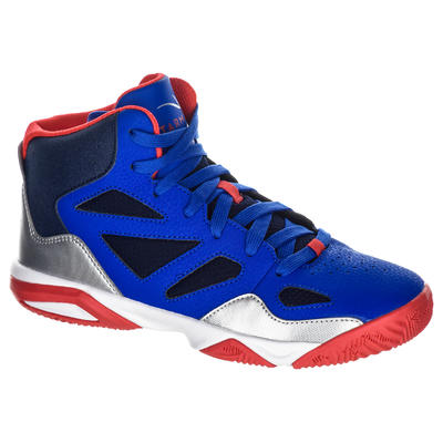 Zapatilla Baloncesto Tarmaka Shield 300 Niños Azul Rojo