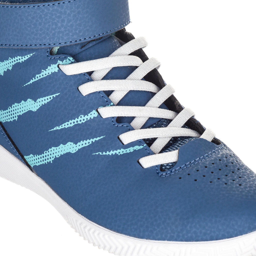 Basketballschuhe SE100 Jungen/Mädchen Einsteiger schwarz/rot