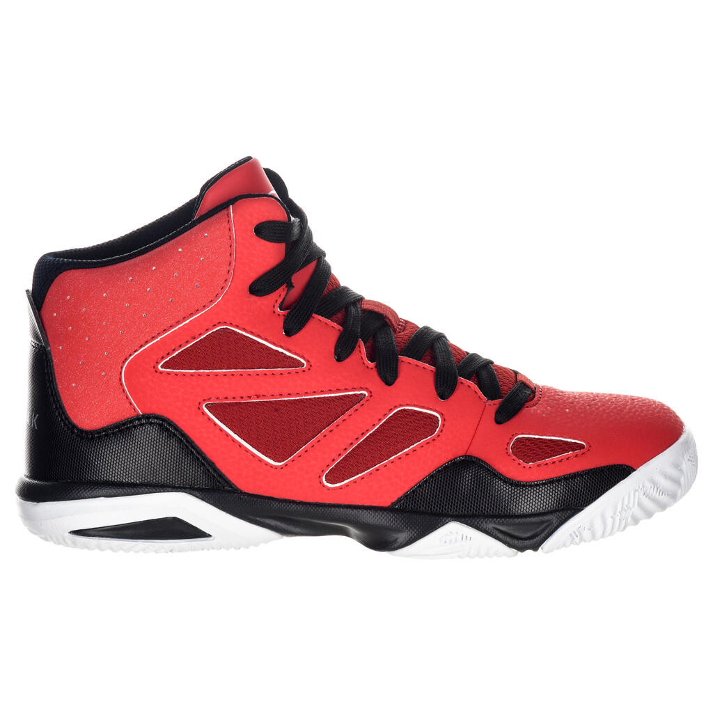 Basketballschuhe Shield 300 Fortgeschrittene Jungen/Mädchen rot/schwarz