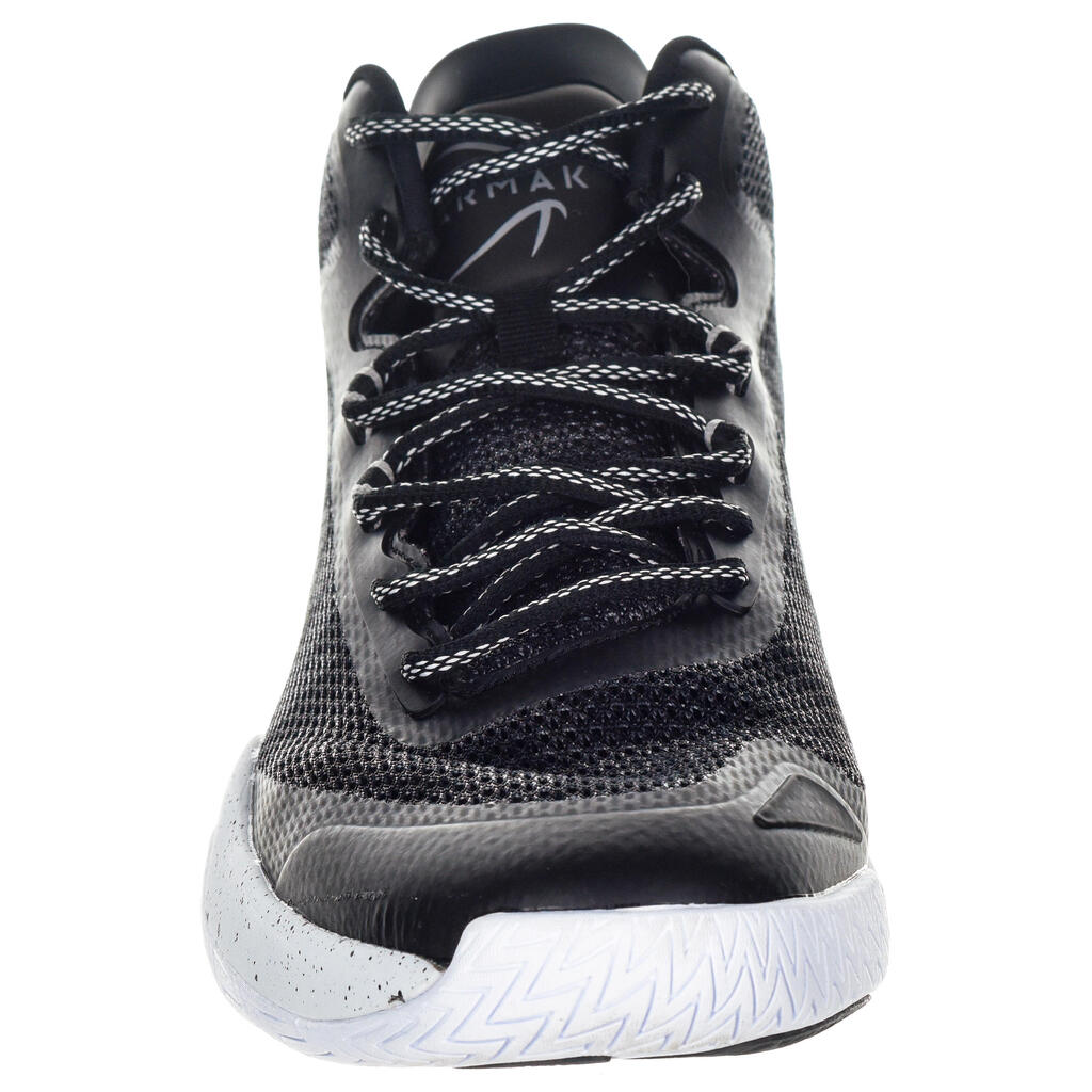 Basketballschuhe SC500 mid Herren/Damen grau/grün