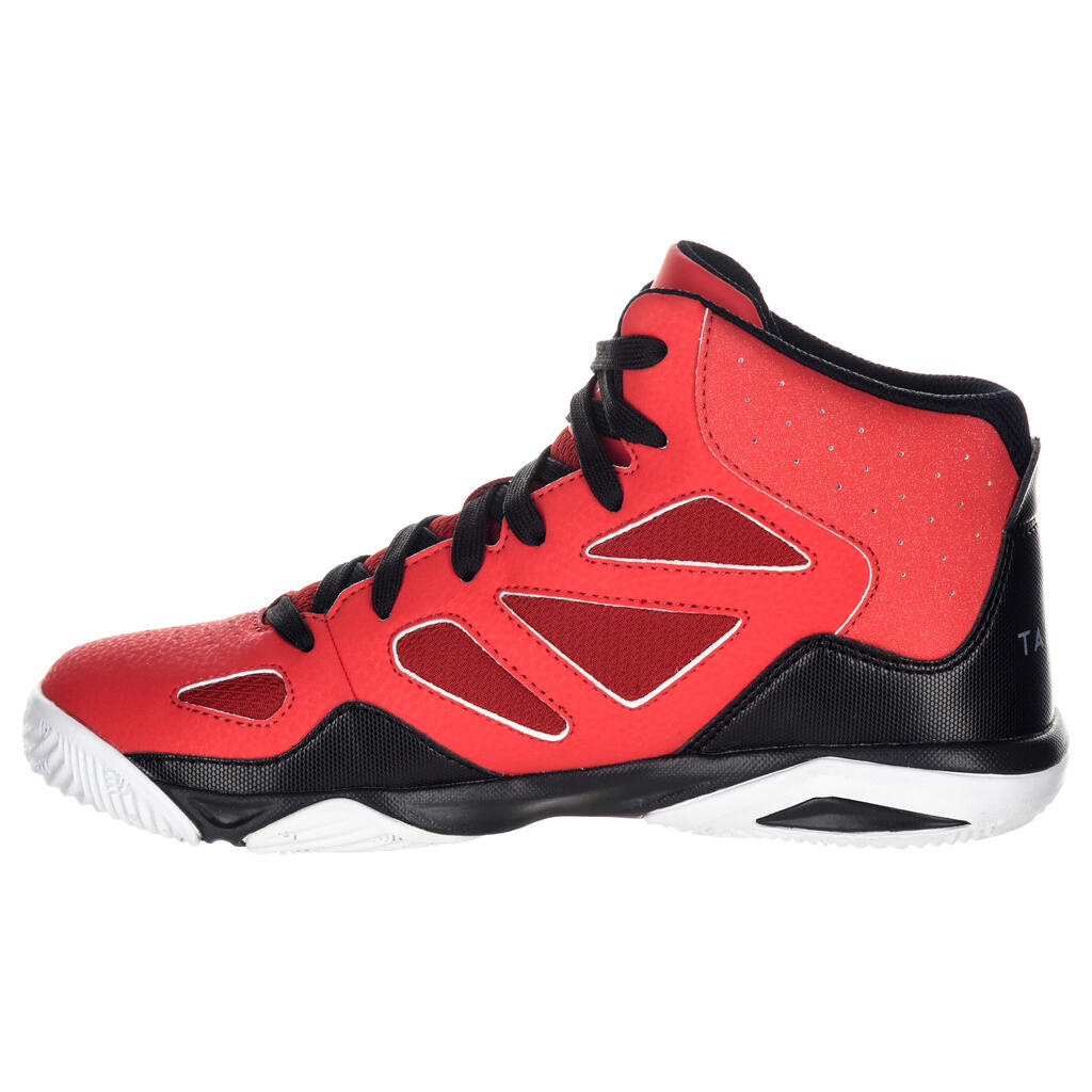 Basketballschuhe Shield 300 Fortgeschrittene Jungen/Mädchen rot/schwarz