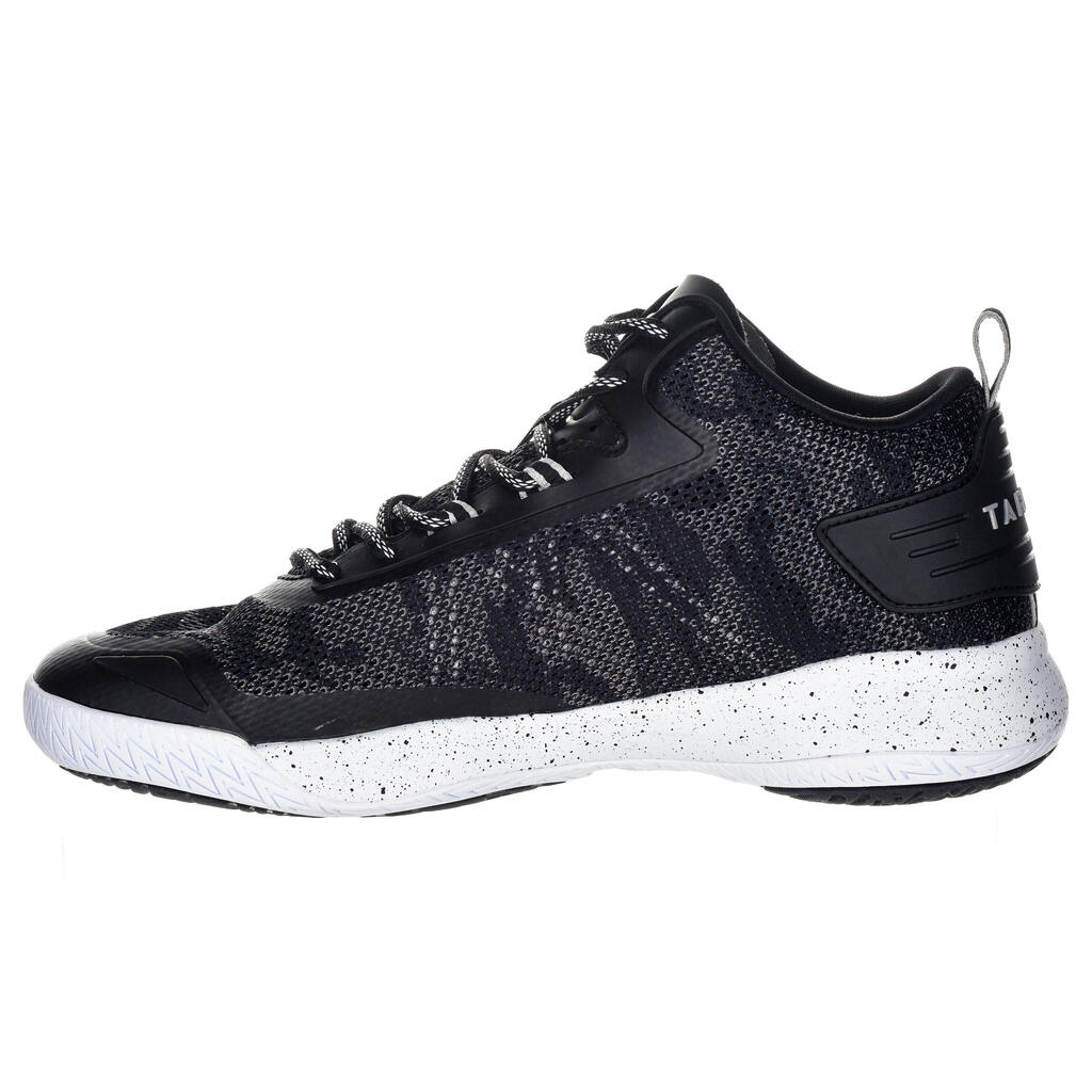 Basketballschuhe SC500 mid Herren/Damen grau/grün