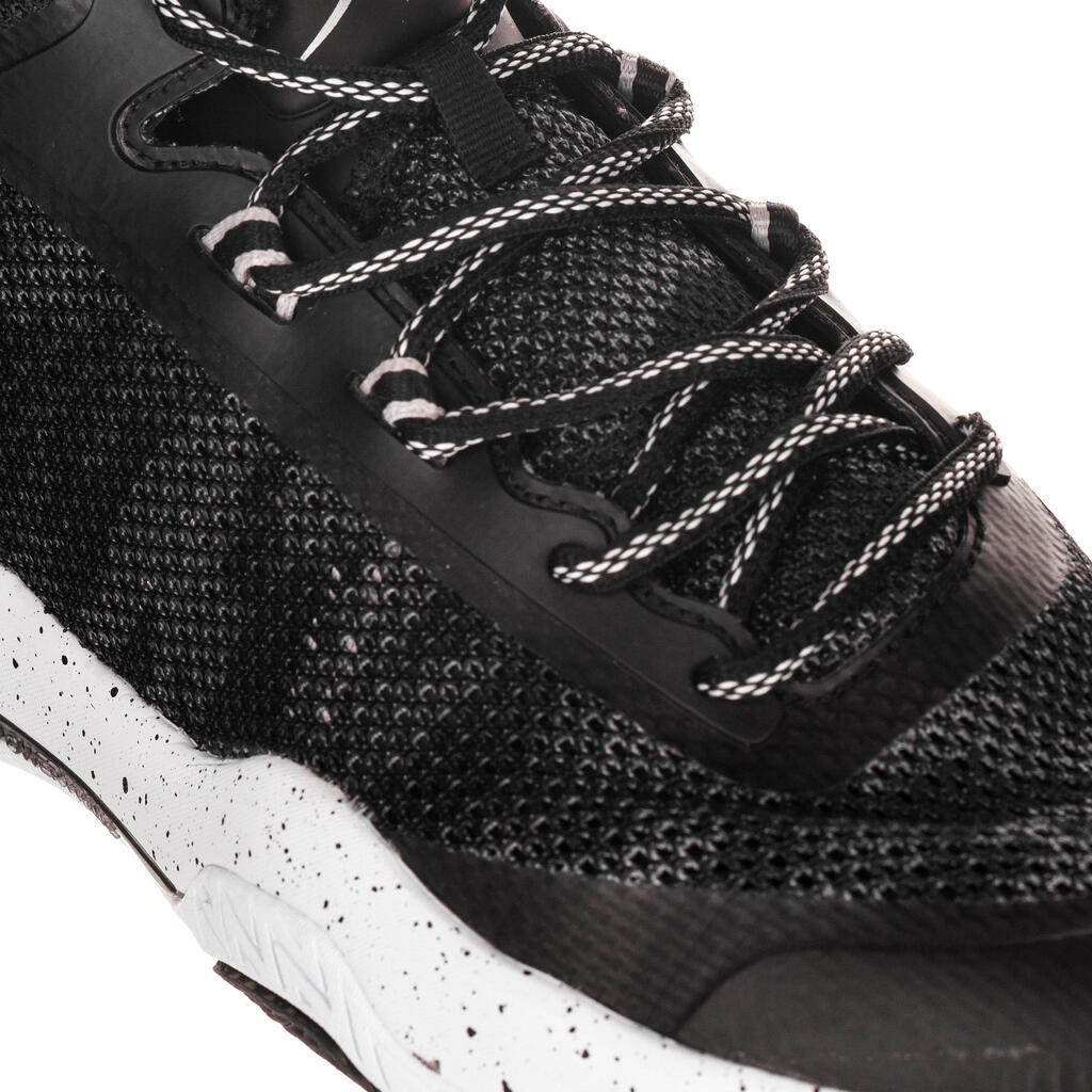 Basketballschuhe SC500 mid Herren/Damen grau/grün