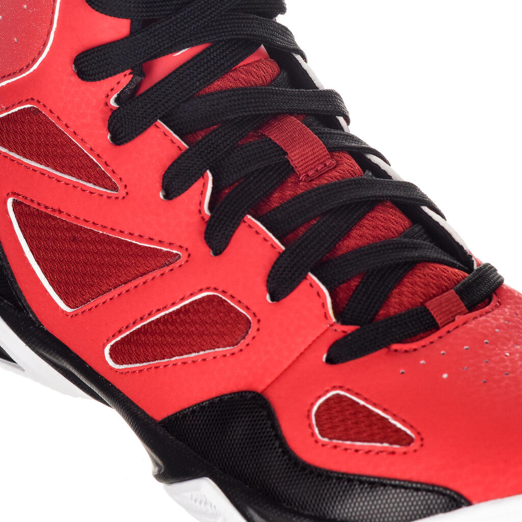 Basketballschuhe Shield 300 Fortgeschrittene Jungen/Mädchen rot/schwarz