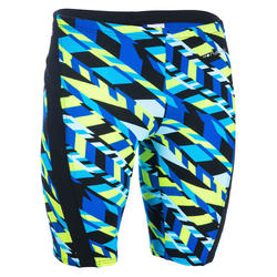 MAILLOT DE BAIN NATATION HOMME JAMMER 500 FIRST ALLDIAGO BLEU JAUNE