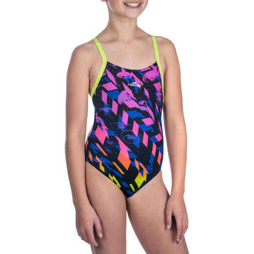 
      Lidia Girls' Chlorine Resistant One-Piece Swimsuit - Medi Yellow
  