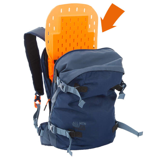 WEDZE FR500 Free Rid Ski Backpack Blue Decathlon