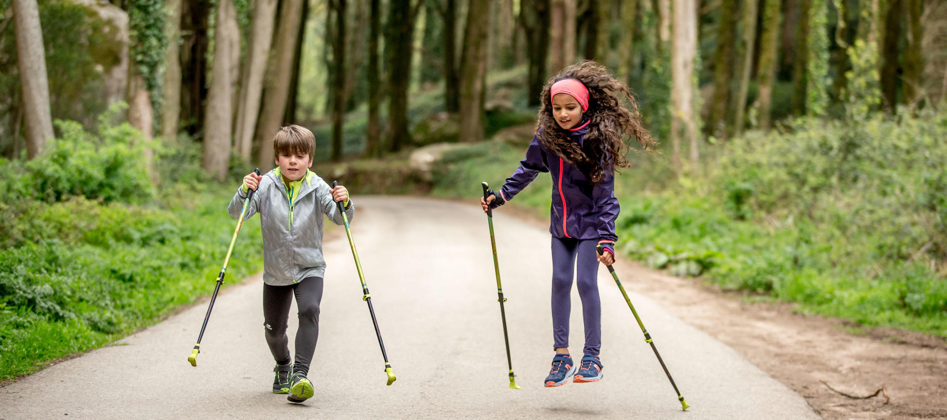 Nordic walking, it's child's play 