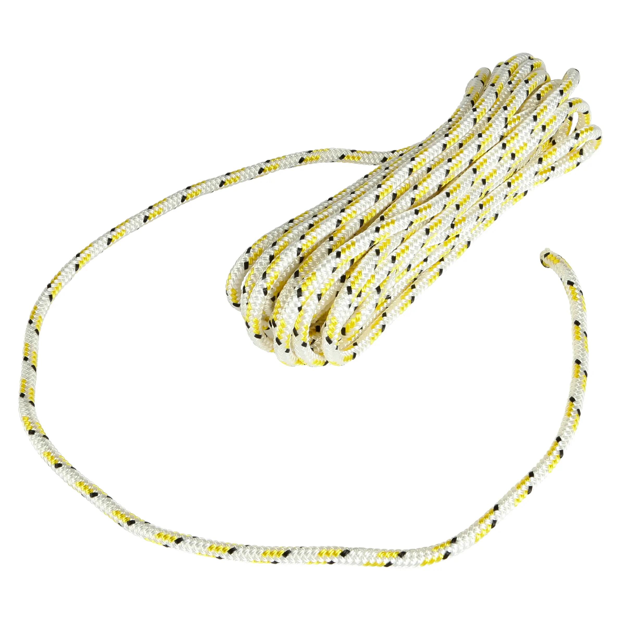 Braidline Sailing Line/Rope 8 mm x 10 m - White/Yellow 2/9